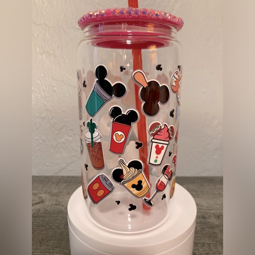 Disneys Park Treats Hand Crafted Glass Tumber - Picture 5 of 7